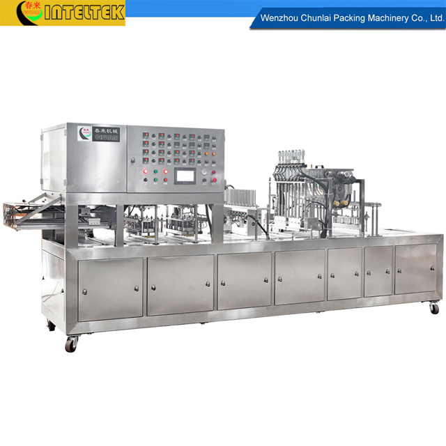 8 Lanes Lnear Type Spoon Honey Filling and Sealing Machine from China