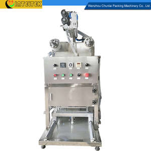 KIS-1 Desktop Pneumatic Food Tray Sealing Machine with Gas Flushing Option